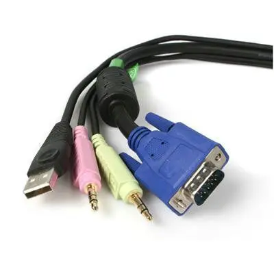 10-Foot Usb + Vga Kvm Switch Cable (4-Port) 1