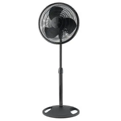 16-Inch Oscillating Black Stand Fan 1