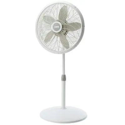 18" White Pedestal Fan – Oscillating Cooling Solution 1