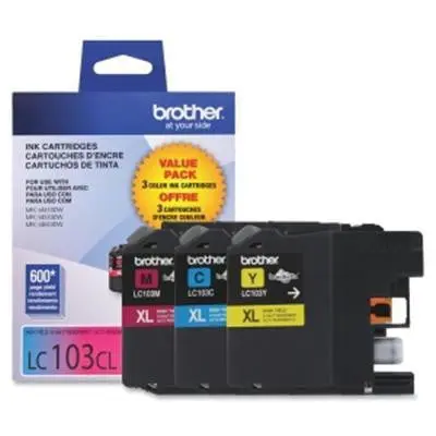 3-Pack Lc103C Ink Cartridges (Magenta, Yellow, Cyan) 1