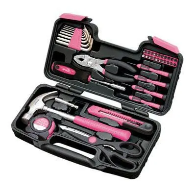 39-Piece Pink Tool Set For Home And Workshop Use 1