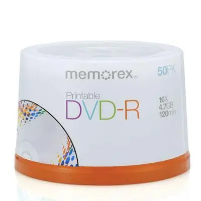 4.7Gb Dvd-R Media – 16X Write Speed, 50-Disc Spindle Bundle 1