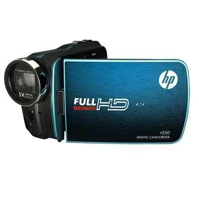 5Mp Digital Camcorder With 5X Zoom And Blue Housing 1