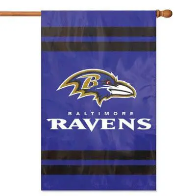 Baltimore Ravens Appliqué Banner Flag – Indoor/Outdoor Display 1