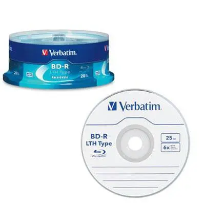 Bd-R Lth 25Gb Recordable Blu-Ray Disc – 6X Speed, 20-Pack 1