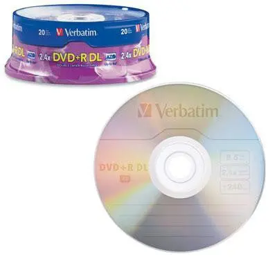 Branded Dvd+R Dl 8.5Gb Discs – 2.4X Speed, 20-Pack For Compatibility-Critical Applications 1