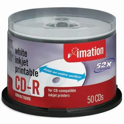 Cd-R Discs – 50-Pack, 80-Min/700Mb, 52X Burn Speed 1