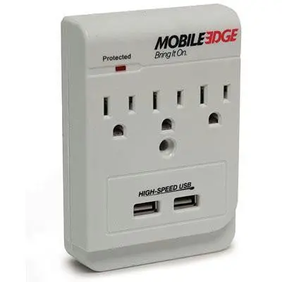 Dual-Power Usb Wall Outlet With Ac Socket 1