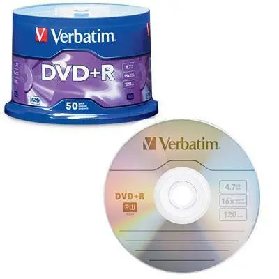 Dvd-R Blank Discs, 4.7Gb, 16X Recordable, 50-Piece Pack 1