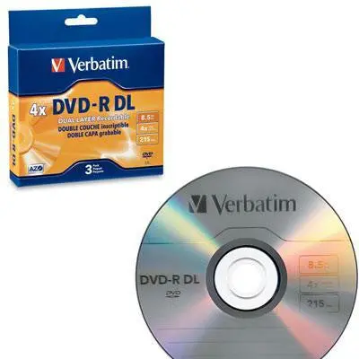 Dvd-R Dl 8.5Gb Dual-Layer Discs – 2X To 4X Speed, 3-Pack 1