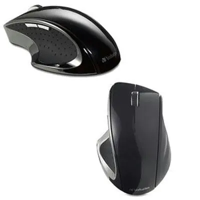 Ergonomic Wireless Mouse – Matte Black Design 1