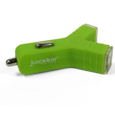 Green Y-Type Dual Usb Car Charger 1