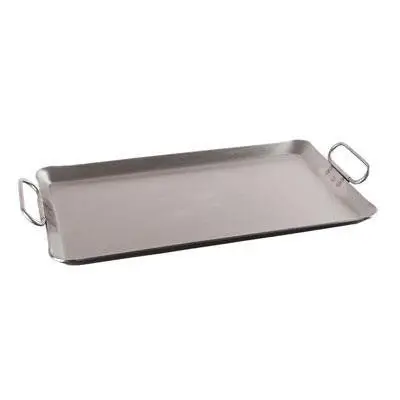 Heavy-Duty 10-Gauge Steel Griddle With Fixed Handle 1