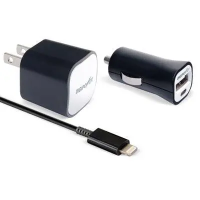 Lightning Charging Kit: Home And Car Dual Adapter Bundle 1