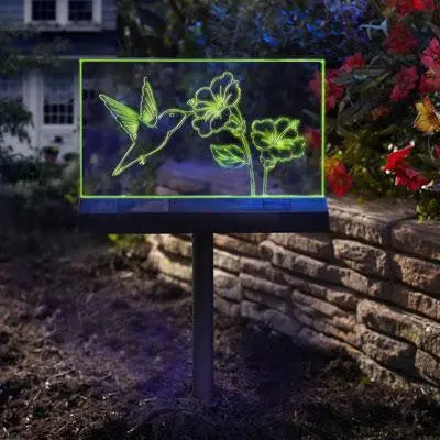Mr. Hummingbird-Themed Garden Stake Sign 1
