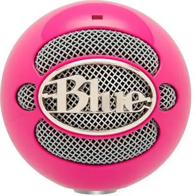 Neon Pink Snowball Usb Mic For Content Creators 1