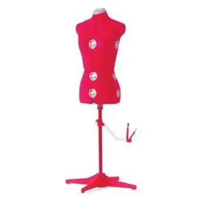Red Adjustable Dress Form – Medium Size 1
