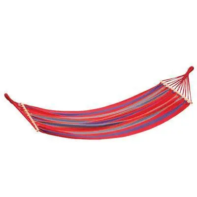 Red Cotton Single-Person Hammock 1