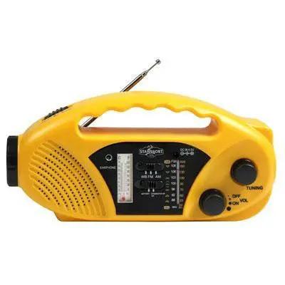 Solar-Powered Radio Flashlight With Emergency Features 1