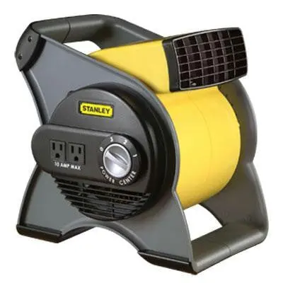Stanley Pivoting Utility Fan – 3-Speed Oscillating Model 1