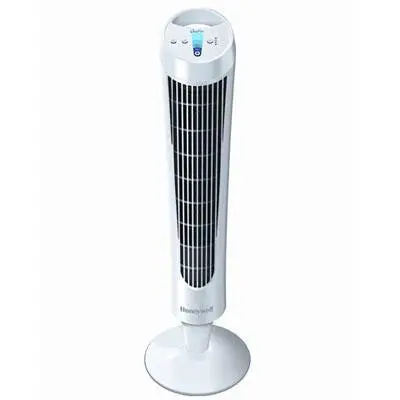 Tower White Pedestal Tower Fan – Quiet Air Circulator 1