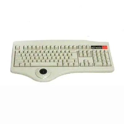 Usb Keyboard With Built-In Trackball – Beige 1