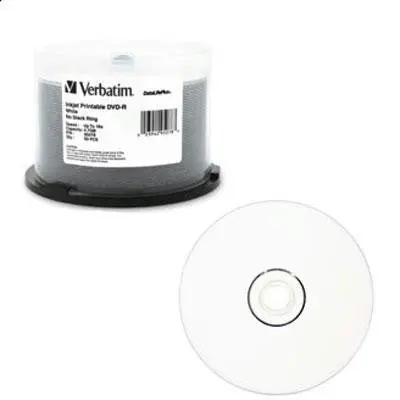 Verbatim Inkjet-Printable Dvd-R Discs, 4.7Gb, 16X, 50-Pack 1