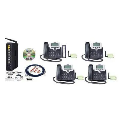 X-50 4-Handset Wi-Fi Voip Telephone System 1