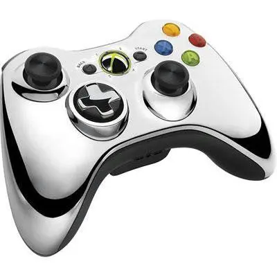 Xbox 360 Wireless Controller – Metallic Silver 1
