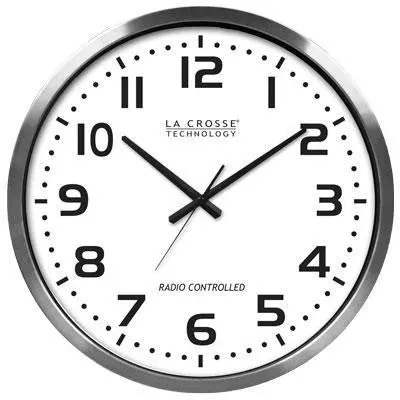 Xl 20-Inch Atomic Wall Clock – Aluminum Frame With Silent Movement 1