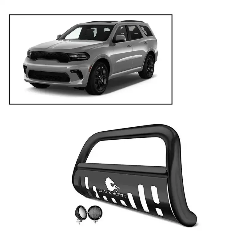 Black Horse Off-Road Bbdg700A-Sp-Plfb Front Bumper Push Bar – Heavy-Duty Steel Grille Guard 1