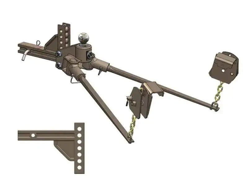 Blue Ox Swaypro Weight Distribution Hitch – Adjustable Spring-Bar System For Stable Trailer Towing (Model Bxw0353) 1