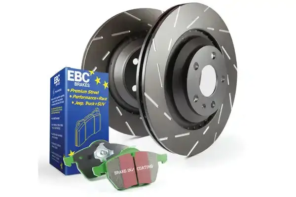 Ebc Brakes S2Kf1114 Slotted Rotors Feature A Narrow Slot To Eliminate Wind Noise. 1