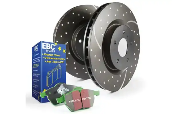 Ebc Brakes S3Kr1105 Gd Sport Rotors, Wide Slots For Cooling To Reduce Temps Preventing Brake Fade. 1