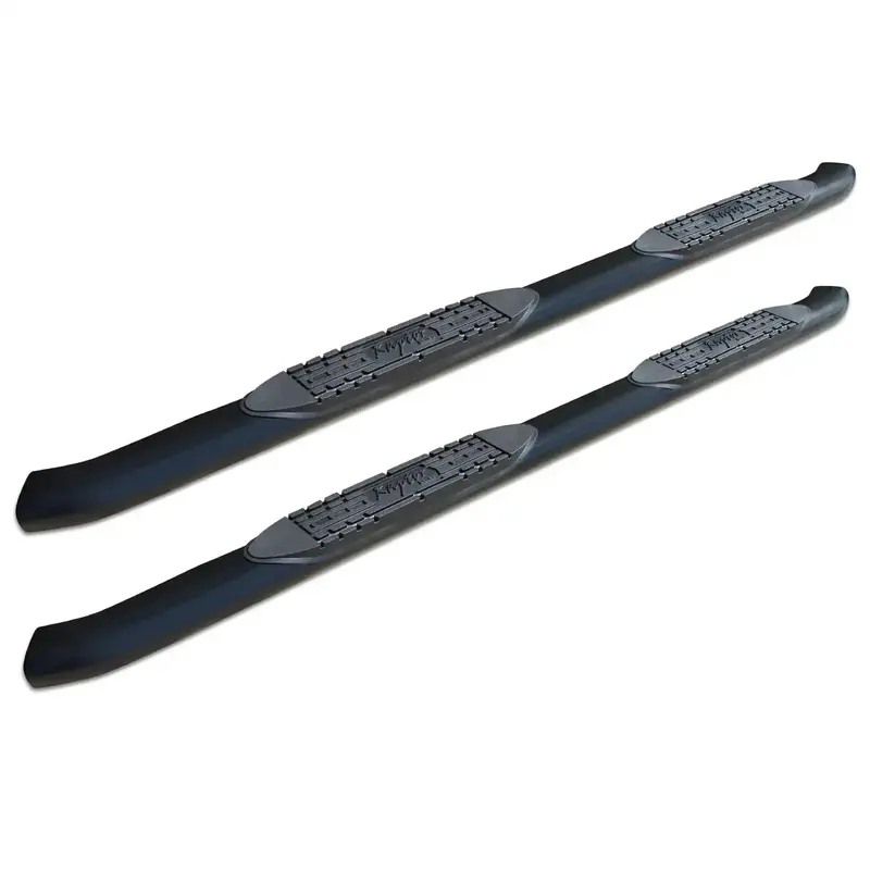 Raptor Series 4" Oe-Style Curved Oval Running Boards – Black E-Coated Steel For 2004–2006 Toyota Tundra Double Cab 1
