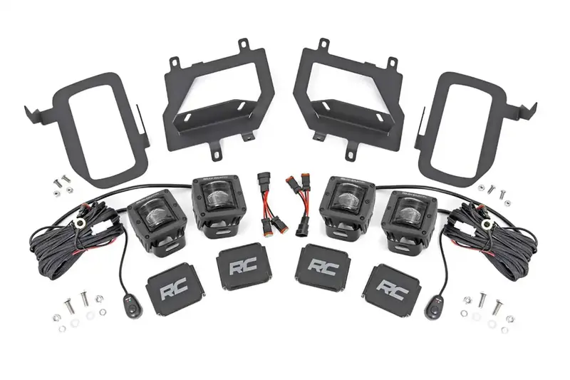 Rough Country Black Series Led Fog Light Kit – Sae Certified (70831) 1