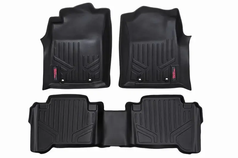 Rough Country M-71213 Heavy-Duty 3-Piece Floor Mat Set – Front & Rear 1
