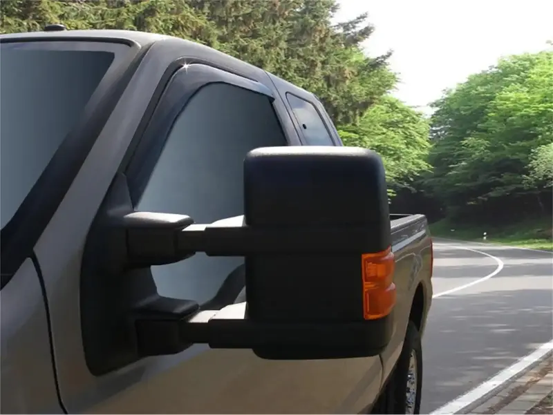 Stampede Snap-Inz Channel-Mount Side Window Deflectors – Smoke-Tinted, 2-Piece Set 1