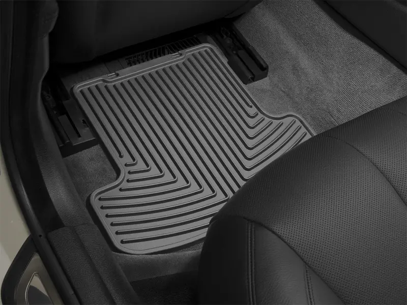 Weathertech W464 All-Weather Rear Floor Mats – Custom-Fit, Black, Heavy-Duty Rubberized Design 1